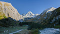 English: Grossglockner as seen from the parking lot at the Lucknerhaus Deutsch: Großglockner vom Parkplatz des Lucknerhauses fotografiert