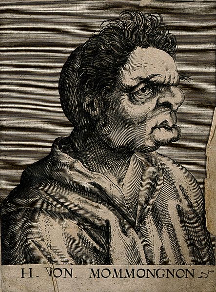 File:H. von Mommongnon, a character with a grotesque face. Line e Wellcome V0007458ER.jpg