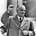Communist leader of Albania in 1944—1985 Enver Hoxha (FTI, 1938)
