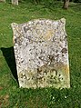 Headstone outside the medieval Church of St Mary the Virgin in Bexley.