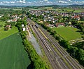 * Nomination Aerial view of Hochstadt-Marktzeuln railway station --Ermell 04:21, 26 May 2024 (UTC) * Promotion  Support Good quality. --XRay 04:40, 26 May 2024 (UTC)