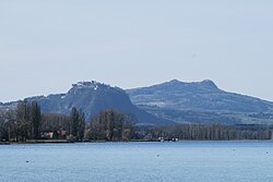 Extinct Hegau volcanoes Hohentwiel (front) and Hohenstoffeln (back) Hohentwiel 07.jpg