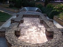 Remains of a Christian church of the 5th century in Sopianae (Pécs), of Pannonia (Hungary).