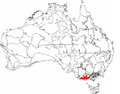 IBRA regions with Victorian Volcanic Plain region in red