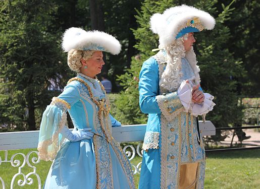 Im Schlosspark von Peterhof. Sant-Petersburg. Russland.