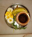 Indian Temple Images Of Different Types Of Hindu Culture God as its Pooja Thali .