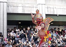 Indonesian's javanese masked dance performance during Indonesia National Day Culture and Art Festival in Taipei, Taiwan Indonesian dance.jpg