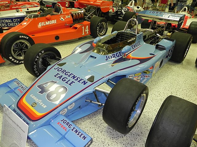 Unser's winning car from the 1975 Indianapolis 500.