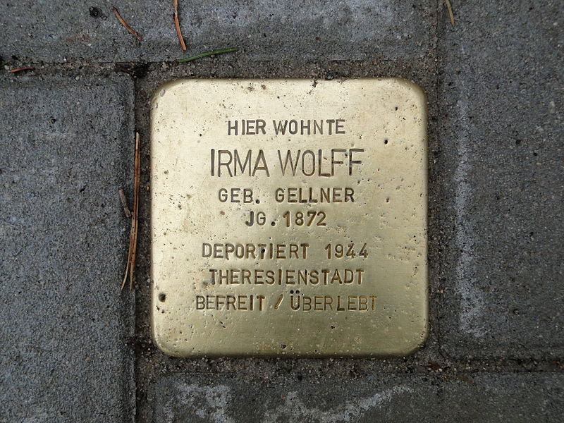 File:Irma Wolff Stolperstein Dresden.JPG