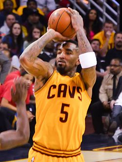 JR Smith en acción para los Cavaliers