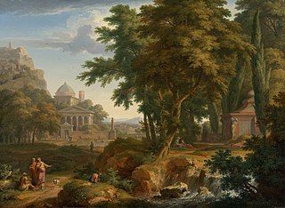 Arcadian Landscape with Saints Peter and John Healing the Lame Man