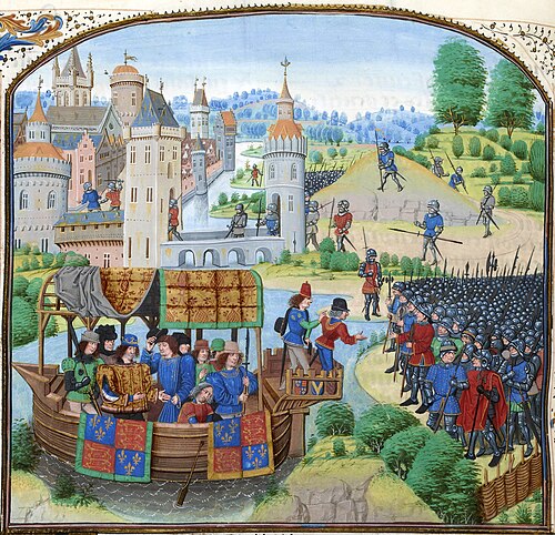 An image from the Peasants' Revolt of 1381, during which the Inner Temple was largely destroyed