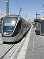 English: Trial run of the Jerusalem light rail