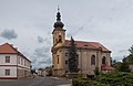 Jezvé (Neustadt), Kirche: kostel svatého Vavřince