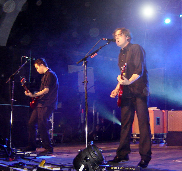 Jimmy Eat World performing live in 2008.