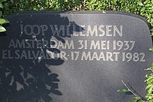 Grave of Joop Willemsen Joop Willemsen.jpg