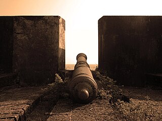 A Cannon at Kannur fort.