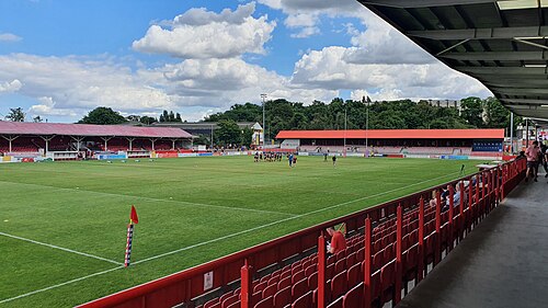 Kuflink Stadium just after the London Broncos players have begun to warm up Kuflink Stadium.jpg