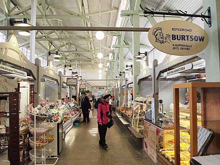 Interior of Kuopio Market Hall