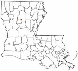 Winnfields läge i Louisiana.