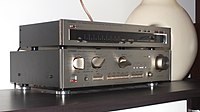 Luxman T-240L stereo FM tuner (top) and L-235 amplifier (bottom) LUXMAN L-235 & TUNER T-230L.jpg