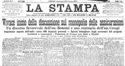 La Stampa, 25 giugno 1911