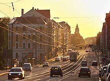 Tram in Georg-Schumann-Strasse