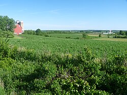 From the moraine near Bakerville, looking northwest across Lincoln