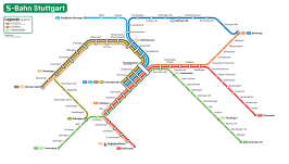 Netwerkkaart van de S-Bahn Stuttgart