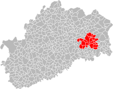 La carte des communes membres.