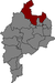 Położenie gminy Les Valls de Valira na mapie comarki Alt Urgell