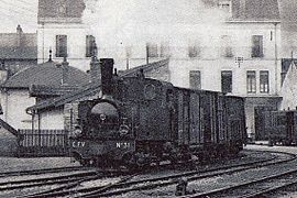 (no 1305 - fabriquée le 15 09 1910), no 31 des Chemins de fer vicinaux de la Haute-Saône à Vesoul.