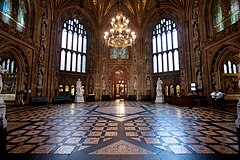 House of Lords & House of Commons Lobby. The Parliament. London. UK