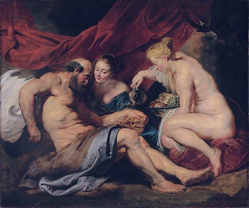 Lot and his daughters, by Peter Paul Rubens