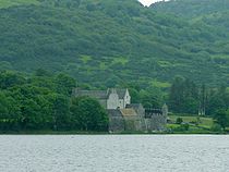 Castle by Lake Loughgill