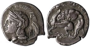 Silver coin from Velia
