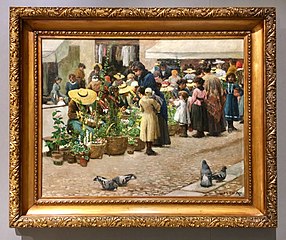 Luigi Serena, Il mercato dei fiori (1880-1882)