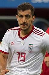 Majid Hosseini at IRNPOR match 2018 FIFA World Cup (cropped).jpg