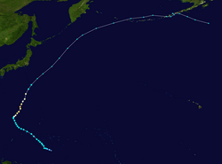 颱風馬勒卡的路徑圖