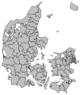 Kart over Gentofte kommune