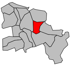Kanton na mapě arrondissementu Créteil