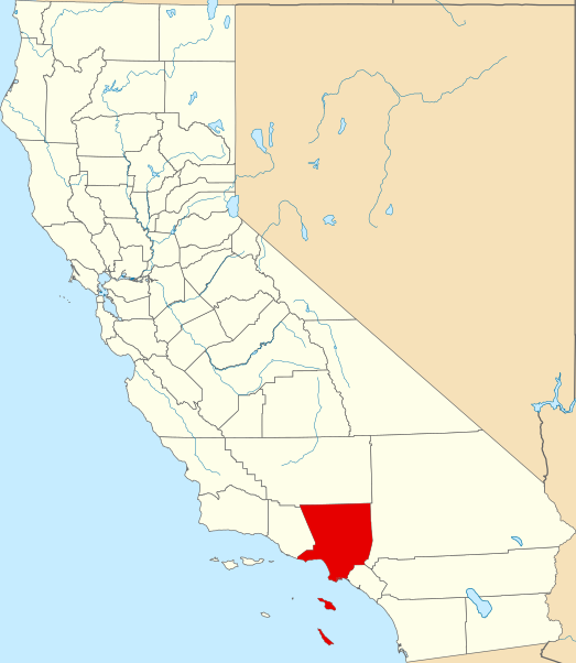 File:Map of California highlighting Los Angeles County.svg