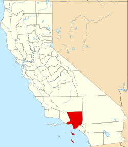 Localização do condado de Los Angeles