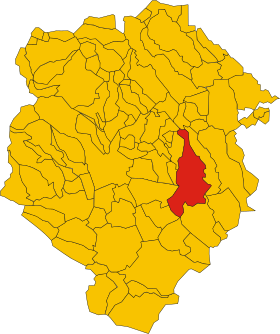 Map of comune of Cossato (province of Biella, region Piedmont, Italy).svg