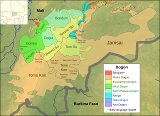 <span class="mw-page-title-main">Dogon languages</span> Dialect continuum of southeastern Mali