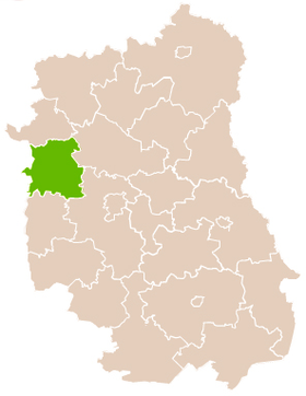 Powiat de Puławy'nin konumu
