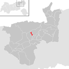 Poloha obce Mariastein v okrese Kufstein (klikacia mapa)