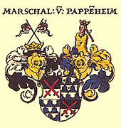 Wappen eines Marschalls von Pappenheim aus Siebmachers Wappenbuch