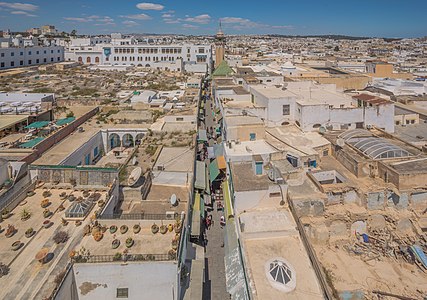 A bird view of la Medina old Town of Tunis from Zitouna Mosque Minaret: I nominate it as FP candidate because it is a rare view of "Medina old town of Tunis" and it gives the feeling of lego game.