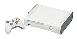 The Xbox 360 Pro console and controller. Microsoft-Xbox-360-Pro-Flat-wController-L.jpg